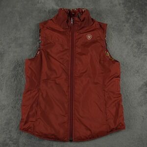 Ariat Youth Bella Insulated Reversible Vest Dala Horse Print Country Ranchwear